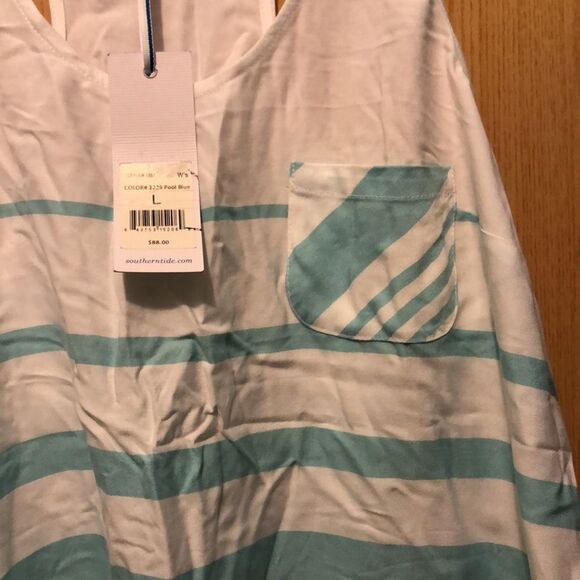 Southern Tide size large razor back tank top with chest pocket - Picture 5 of 9